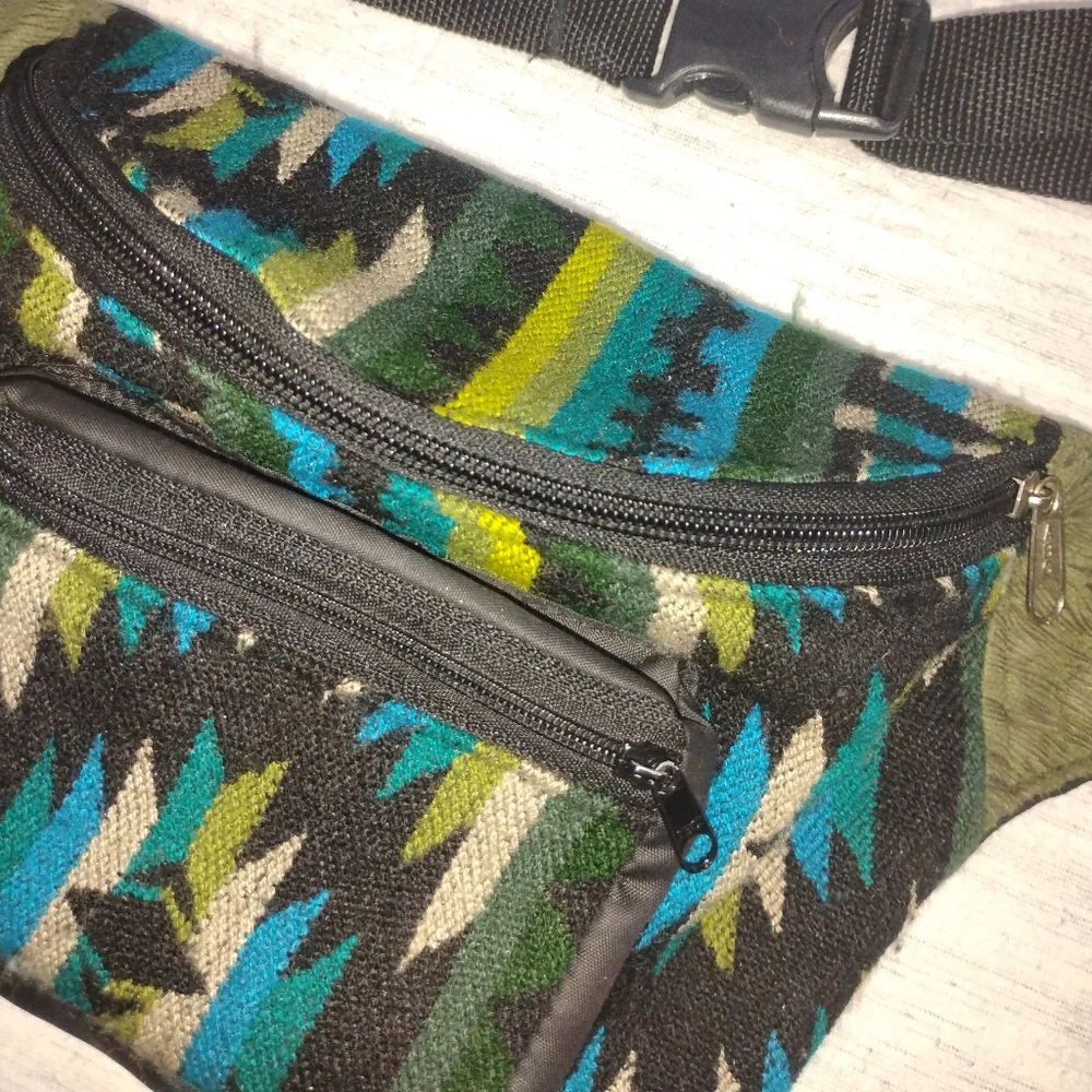 Colorful Patterned Waist Bag - Picture 3 of 7